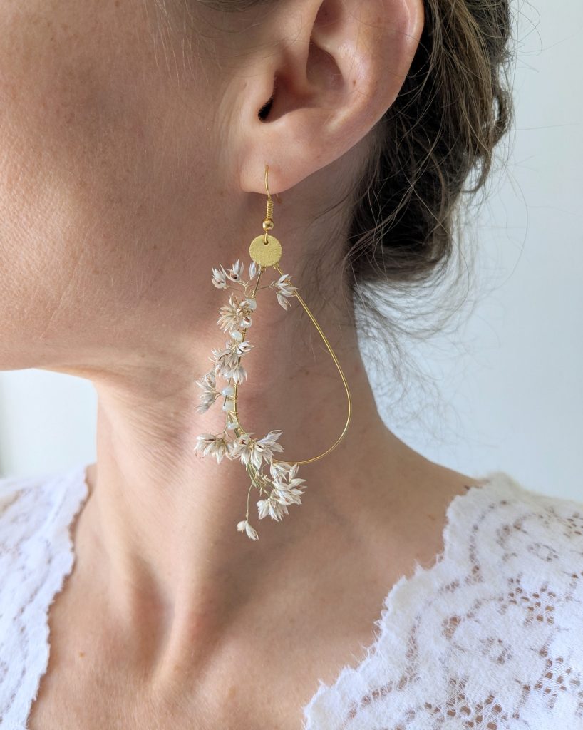 Boucles d’oreilles Alizee, portées