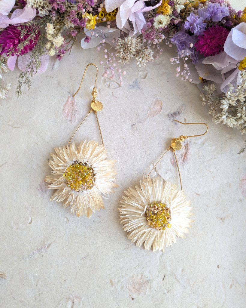 Boucles d’oreilles fleur Nomade Couronne