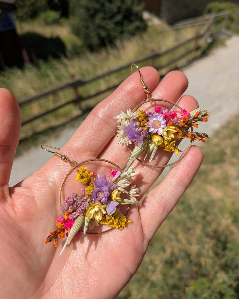 Boucles d’oreilles Prairie Nature, vue d’ensemble