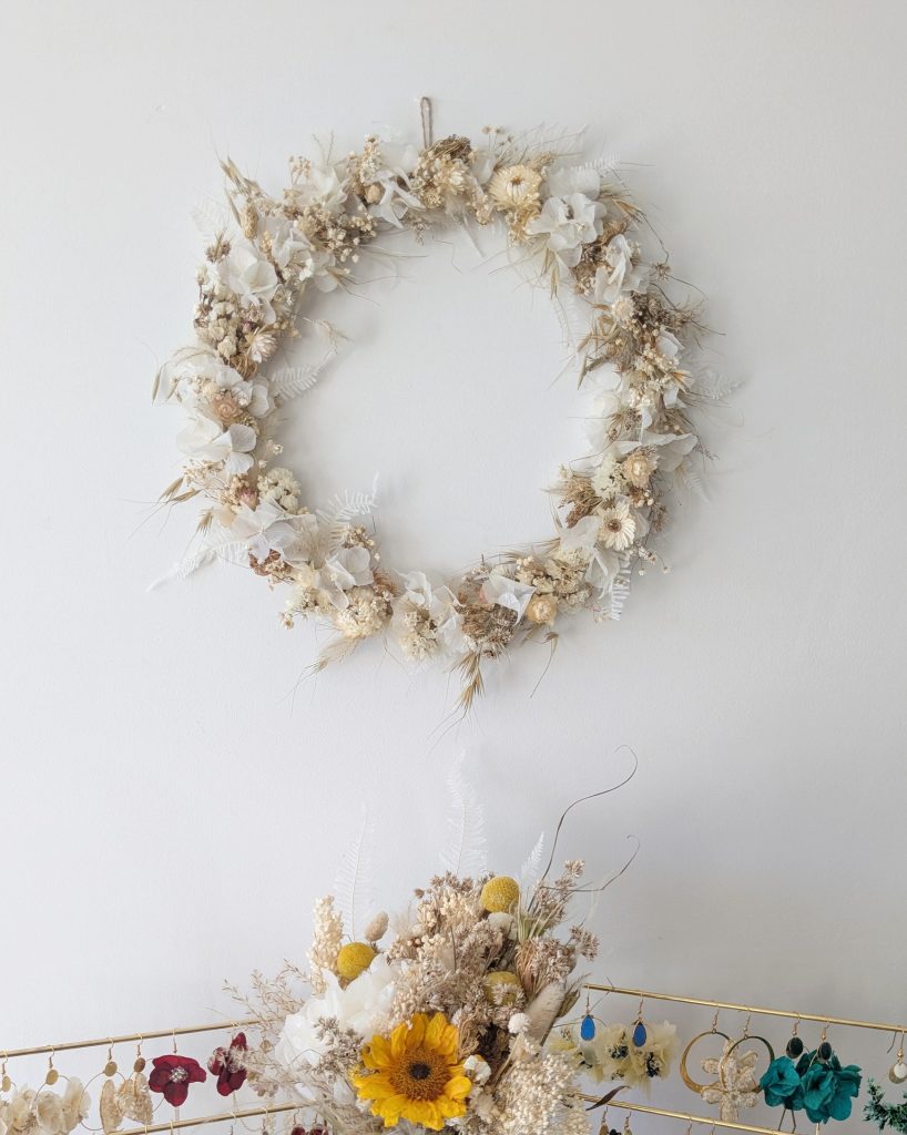 Couronne fleurs séchées Élégance naturelle Deco