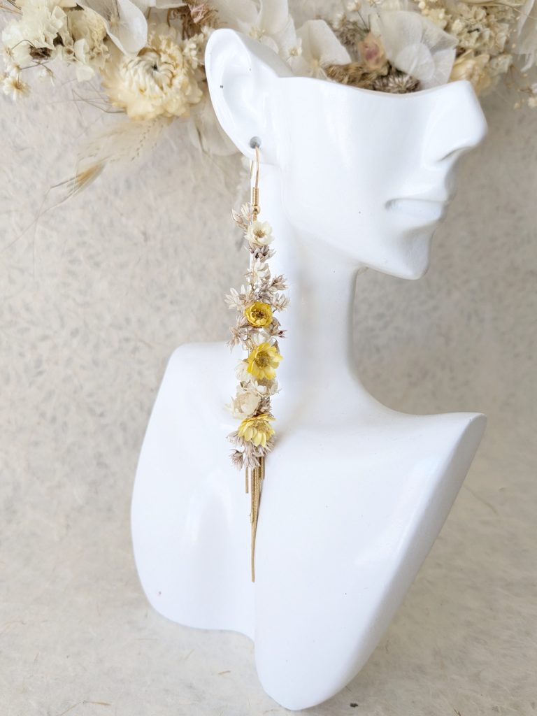 Boucles d’oreilles oreillescascade solaire presentoir
