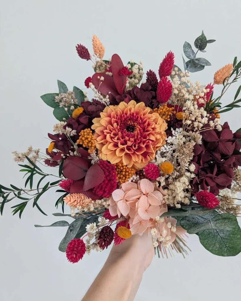 Bouquet en fleurs séchées Reverie Dautomne