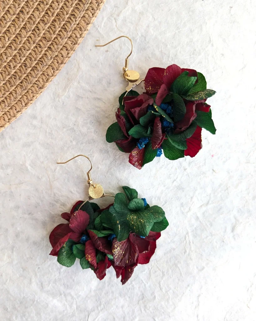 Boucles d’oreilles Tartan, vue d’ensemble