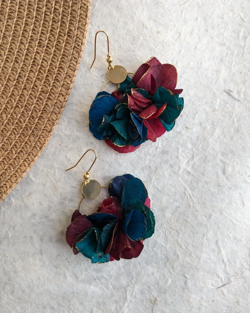 Boucles d’oreilles Brume doré E, vue d’ensemble