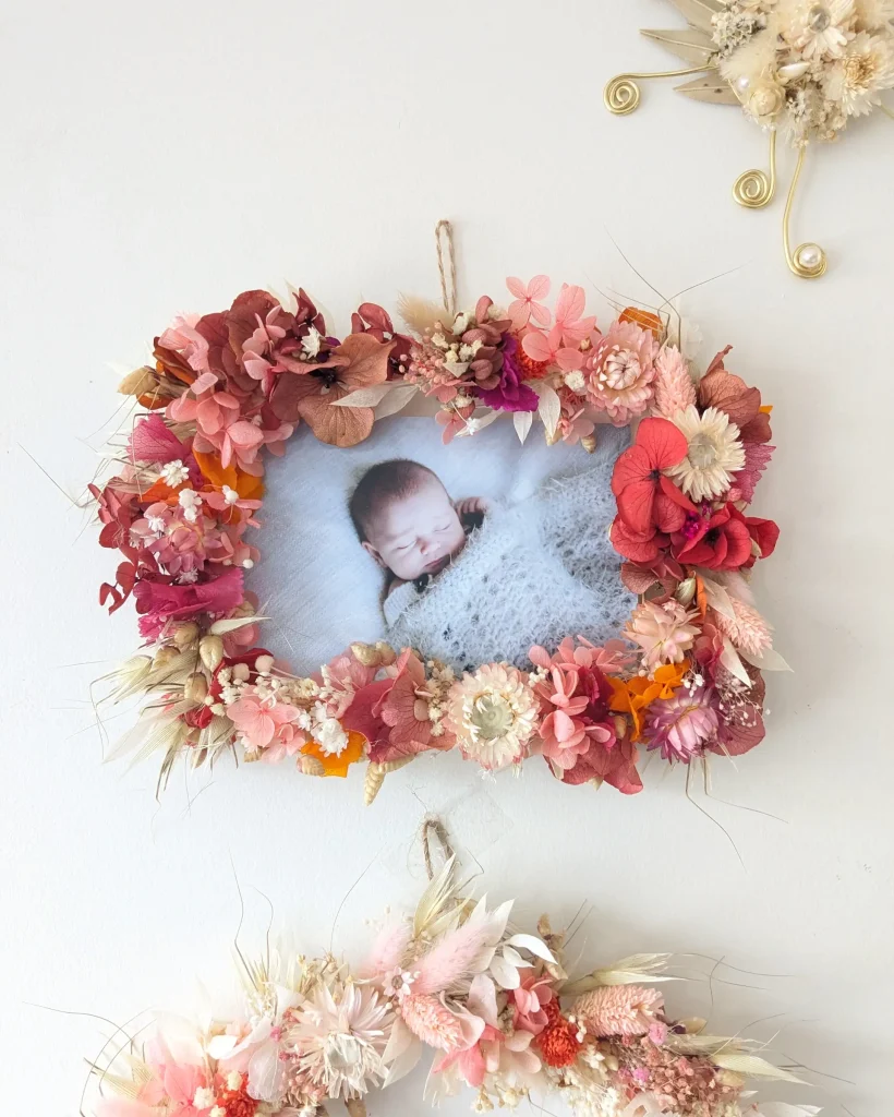 Cadre en fleurs séchées Ines Mur