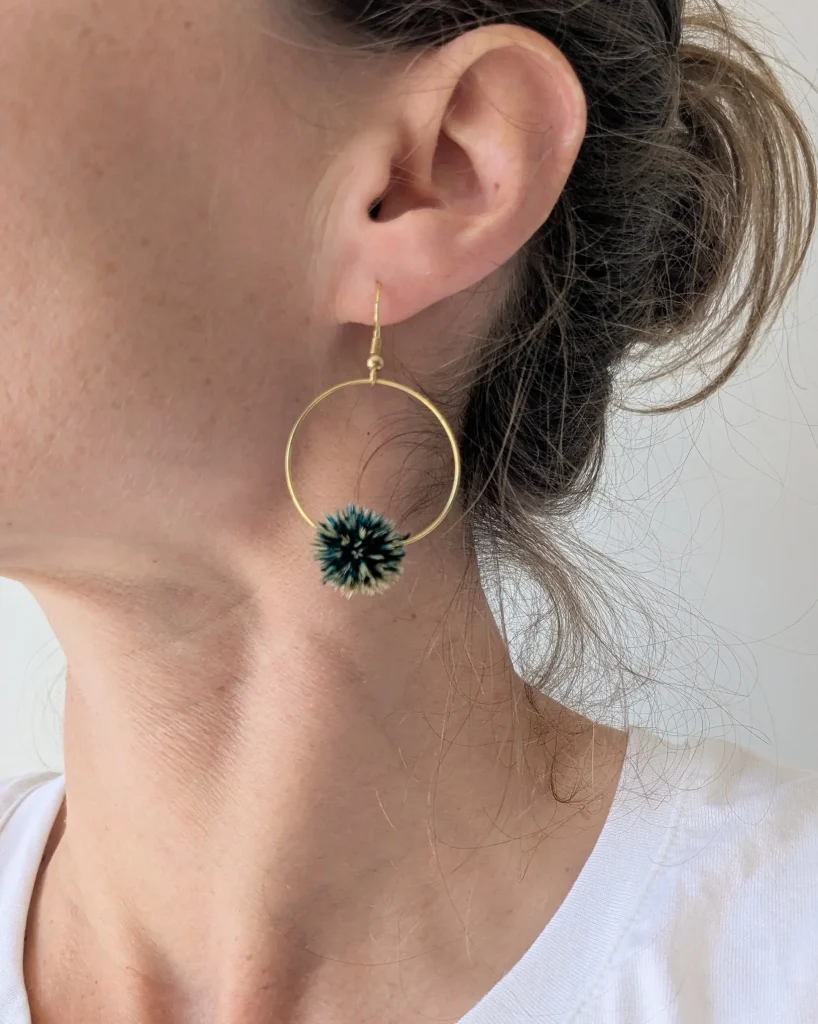 Boucles d’oreilles en fleurs séchées Melina